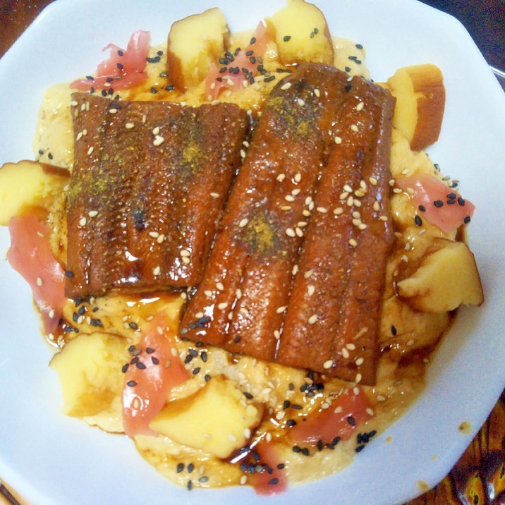 鰻蒲焼とろろ伊達巻ご飯